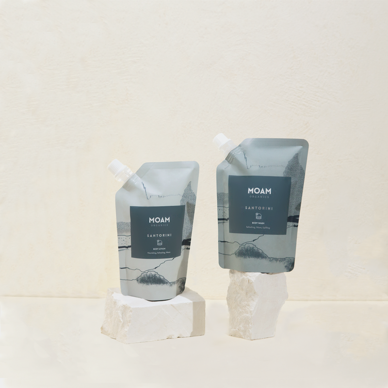 Organic Body Lotion and Body Wash Set - Refills Only