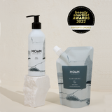 Award-Winning Body Lotion Pouch and Refill Bottle Set